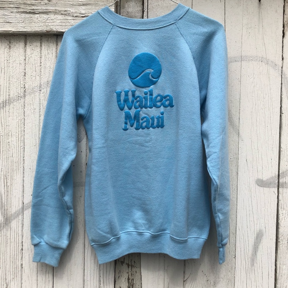 Vintage Wailea Maui Medium Unisex Sweatshirt